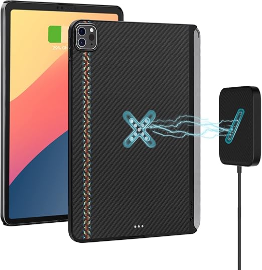 PITAKA iPad Pro 11 Case, Magnetic Wireless Charging Case for iPad Pro 4th/3rd Generation