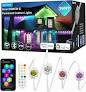 Seyxicnor Permanent Outdoor Lights Pro,200ft 120LED Smart RGBCW Outside Lights with 108 Sce