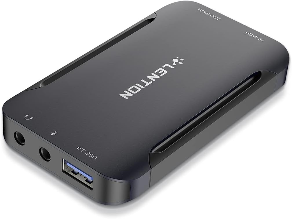 LENTION USB 3.0 HDMI Video Capture Card, 1080p60 HD Video Streaming and Game Capturing, HD