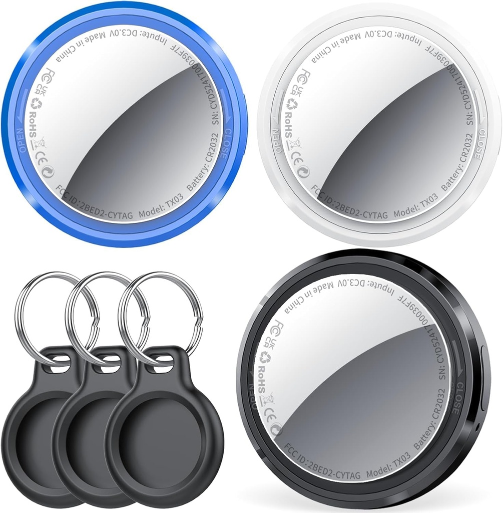 QCOQ Air Tracker Tag Compatible with Apple Find My (iOS Only), Smart Tag