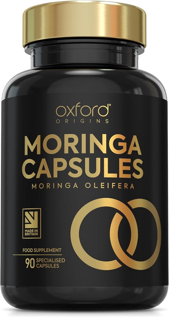Advanced Moringa 90 Capsules 3000mg | Two Capsules per Day for Wellness | 45 Days Supply BBE09/27