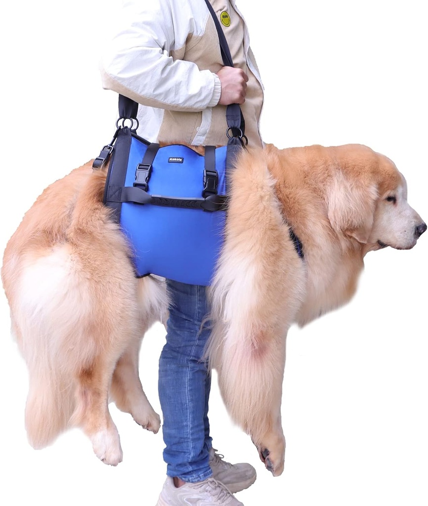 Dog Carry Sling, Emergency Backpack Pet Legs Support & Rehabilitation Dog Lift Harness XL