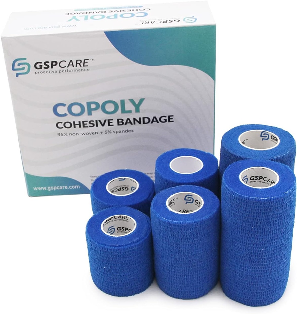 Cohesive Bandage of GSPCARE Mix Size, Super Elastic Bandages Can be Used for Vet Wrap