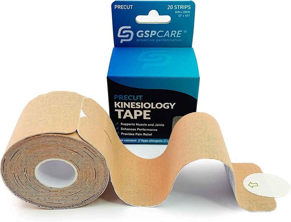 Pre-Cut Y Kinesiology Tape, Elastic Sports Tape Used to Prevent Muscle Damage, Protect Join