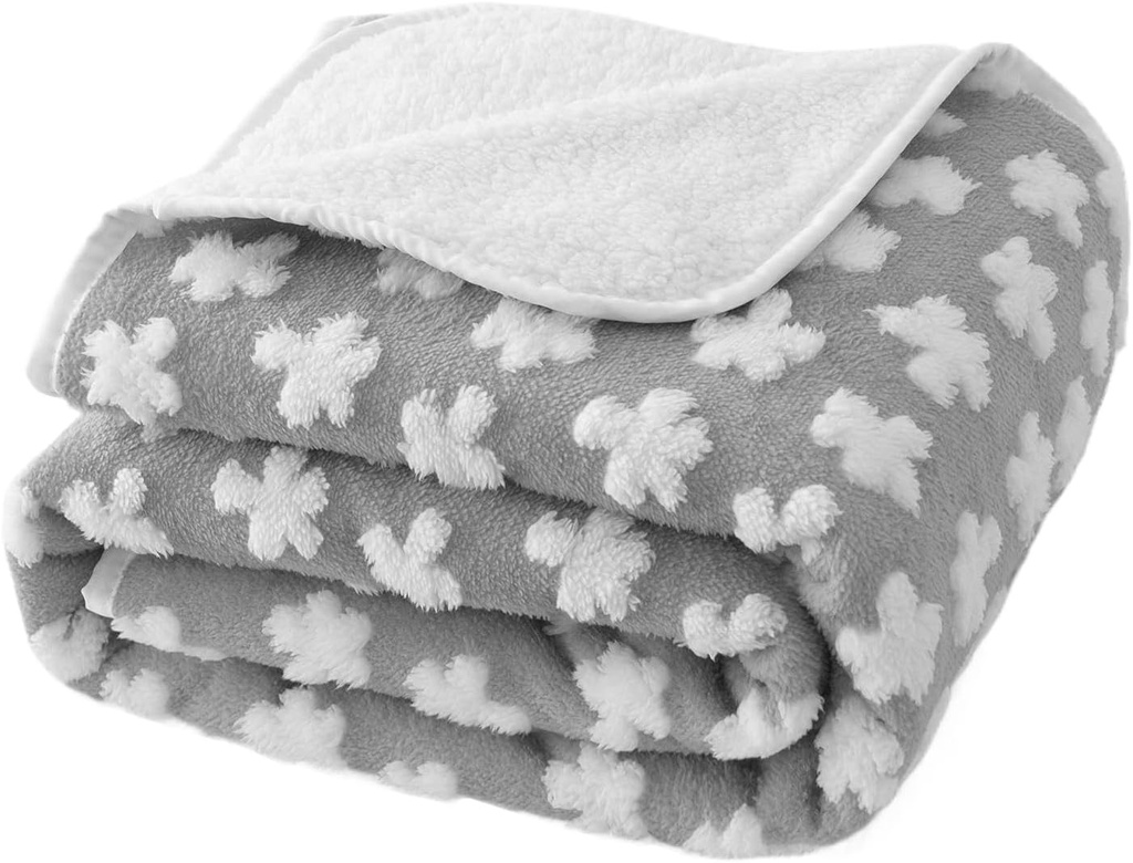 Amarrirose Waterproof Dog Blanket, Washable - 60x80cm Plush Blanket for Dogs and Pets Soft