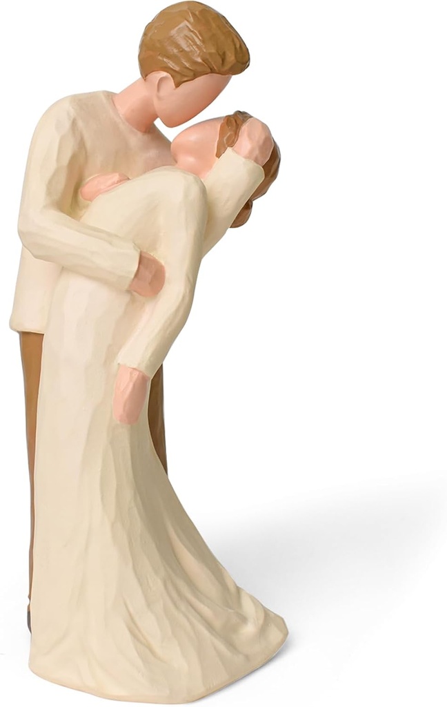 Wedding for Couple, Newly Wed Love Statue Gifts Kiss of Victory Couple Figurine 
