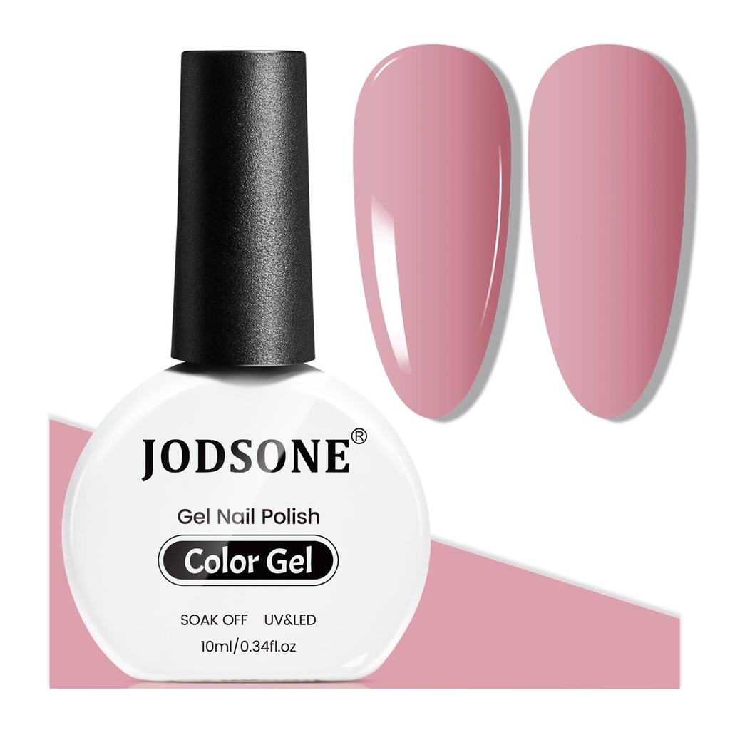 JODSONE 10ML Gel Nail Polish Rose Gray Gel Nail Polish Nail Art LED UV Soak Curing for Home
