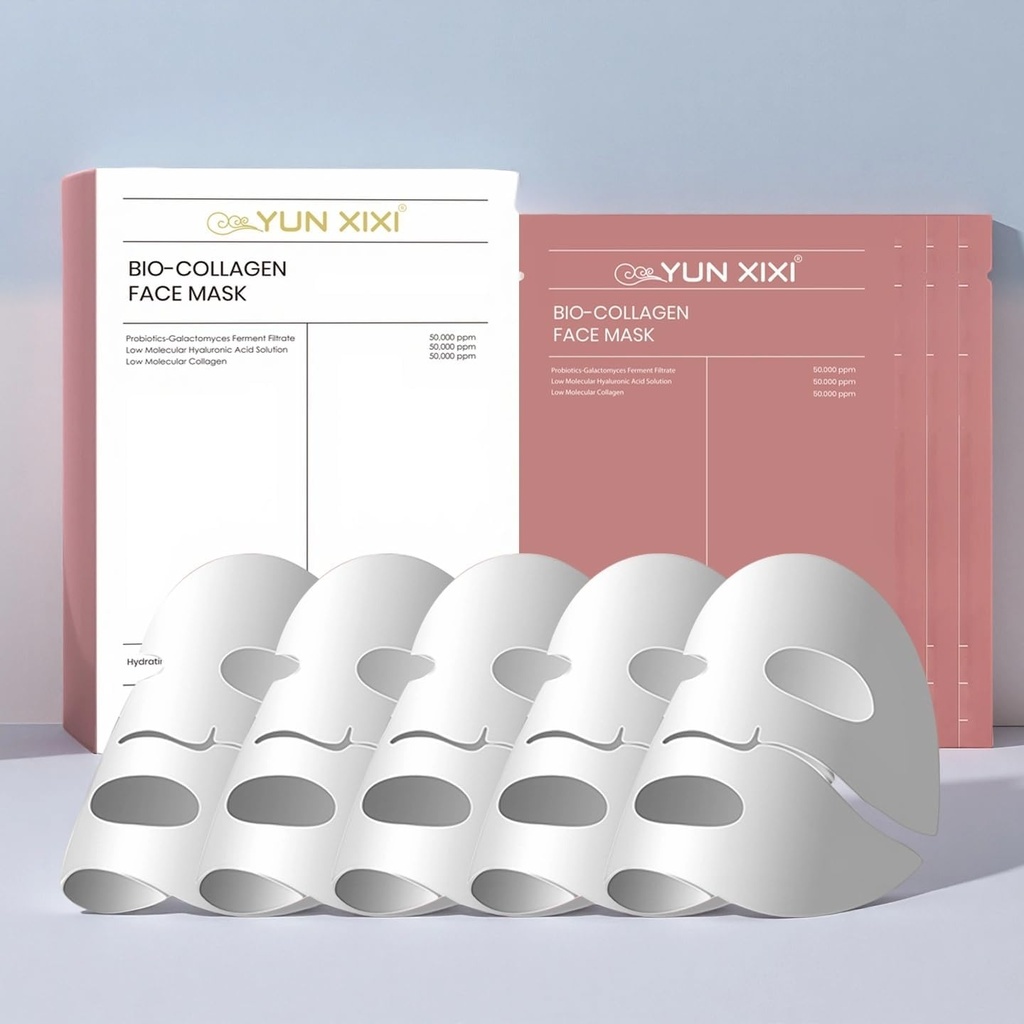5pcs Bio Collagen Face MaskÂ´?Ã®Bio Collagen Overnight Hydrogel Mask - Face Mask for Glass