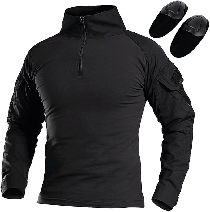 HANSTRONG GEAR H World EU Tactical Hunting Military Long Sleeve Shirt with Elbow Pads 