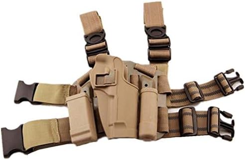H World EU Tactical Airsoft Right Leg Paddle Belt Thigh Hand Drop Holster Black for M9 M92