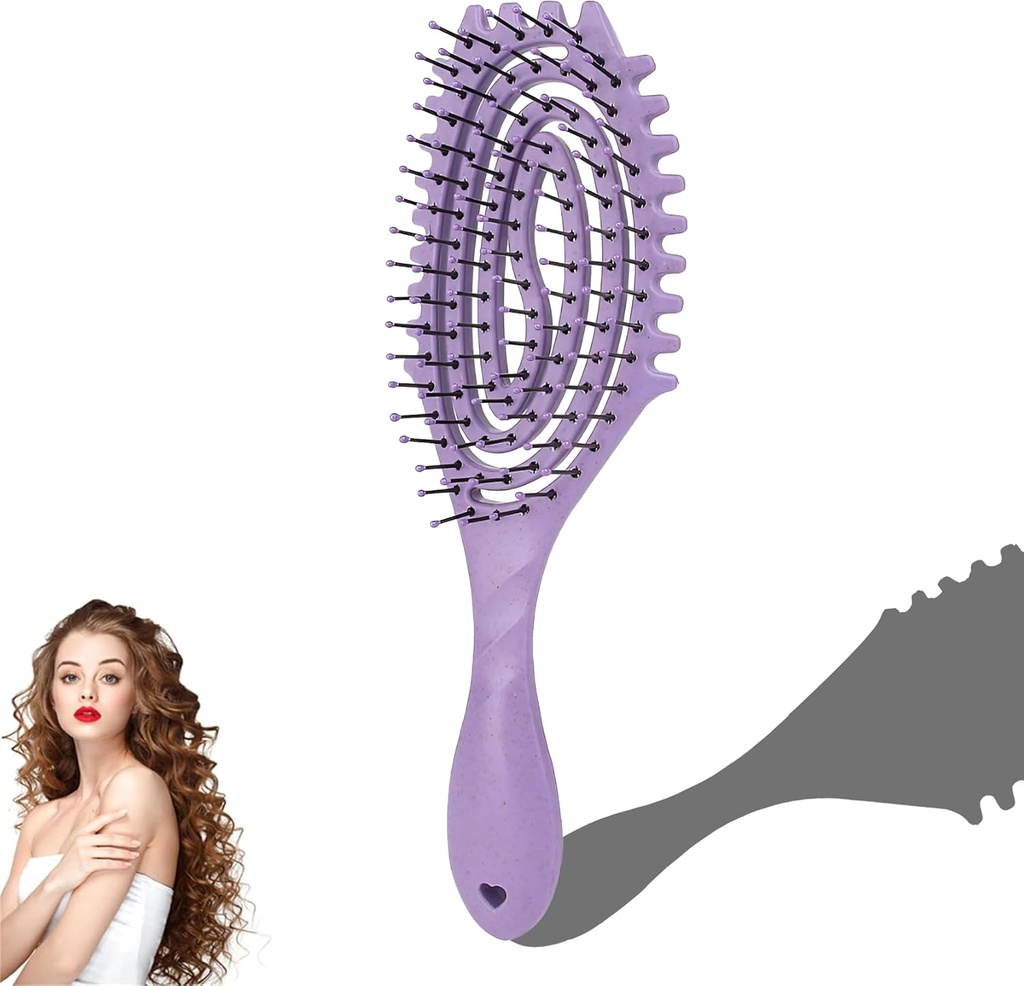 Hair Brush Women, Detangle Vented Hair Brush Curl Defining Brush for Long Curly Thick Hair