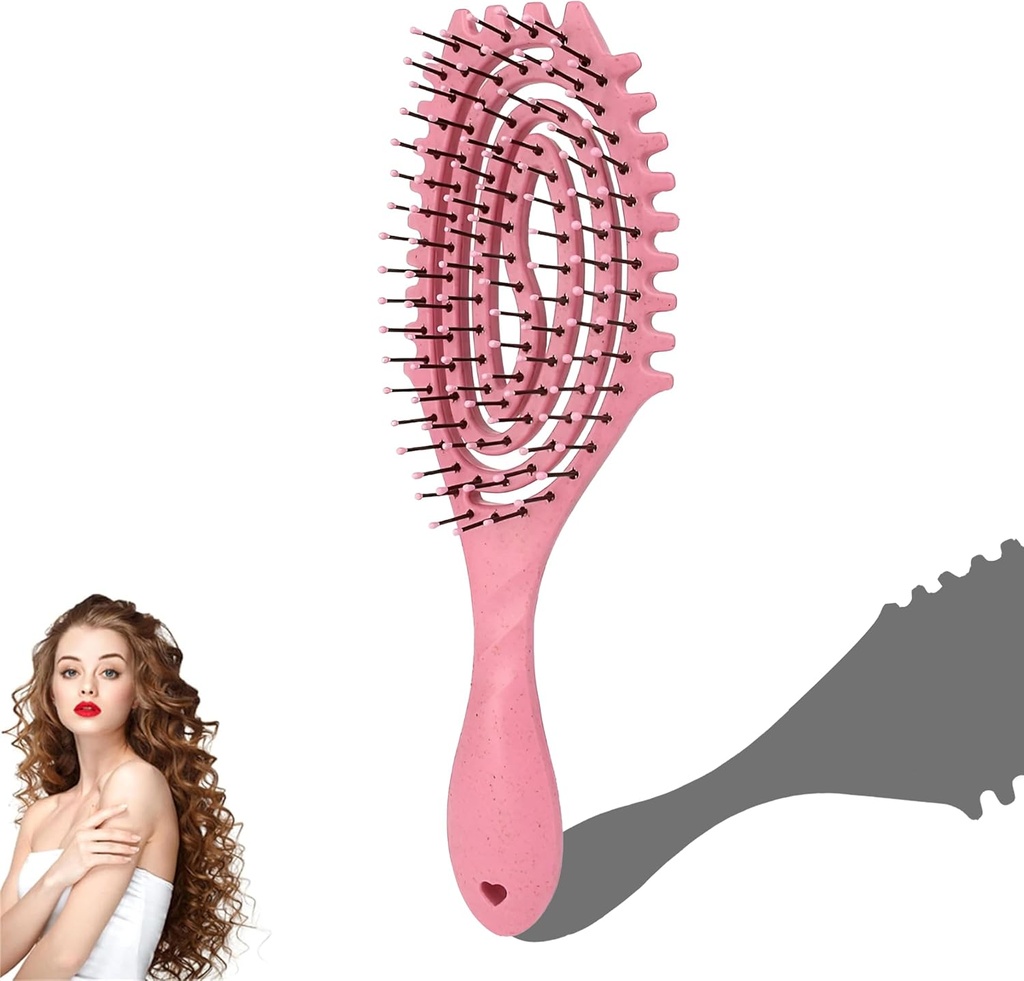 Detangling Hair Brush, Curl Defining Brush for Women Curl Fine Thick Hair, Soft Blow Dry Hair