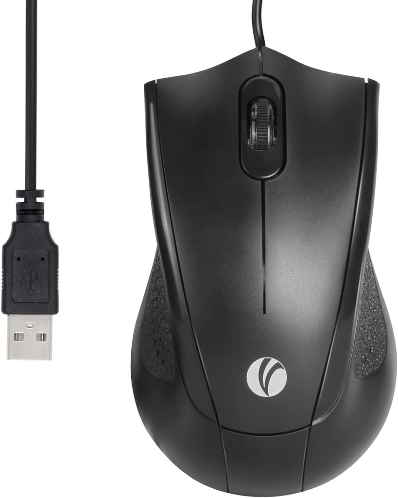 VCOM USB Wired Mouse, 1200 DPI Computer Mouse Wired with 1.5 M Cable, 3-Button