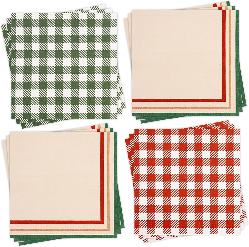 48Pcs Assorted Party Napkins 16.5cm x 16.5cm