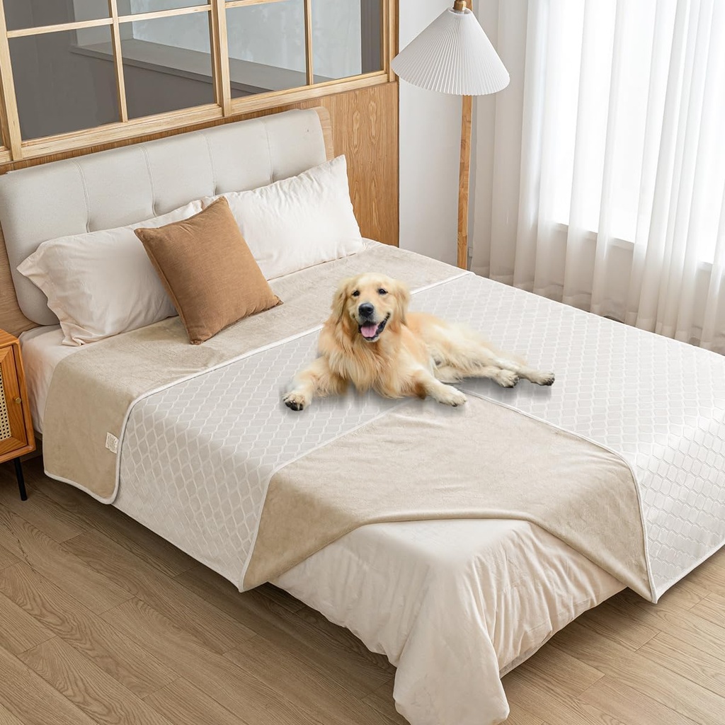 Amarrirose Waterproof Pet Blanket, Washable - 127x152cm Plush Pet Blanket