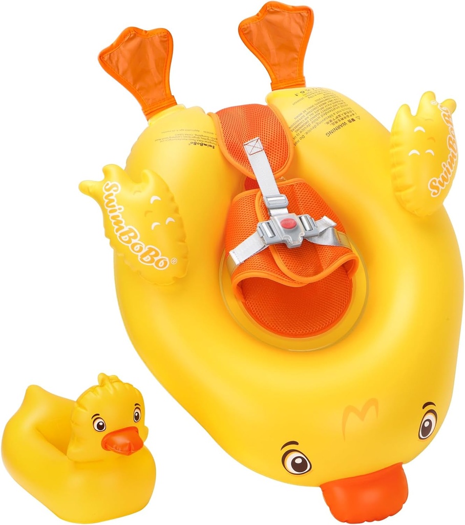 Swimbobo Inflatable Baby Swimming Float with Safe Bottom Support for Safer Swims
