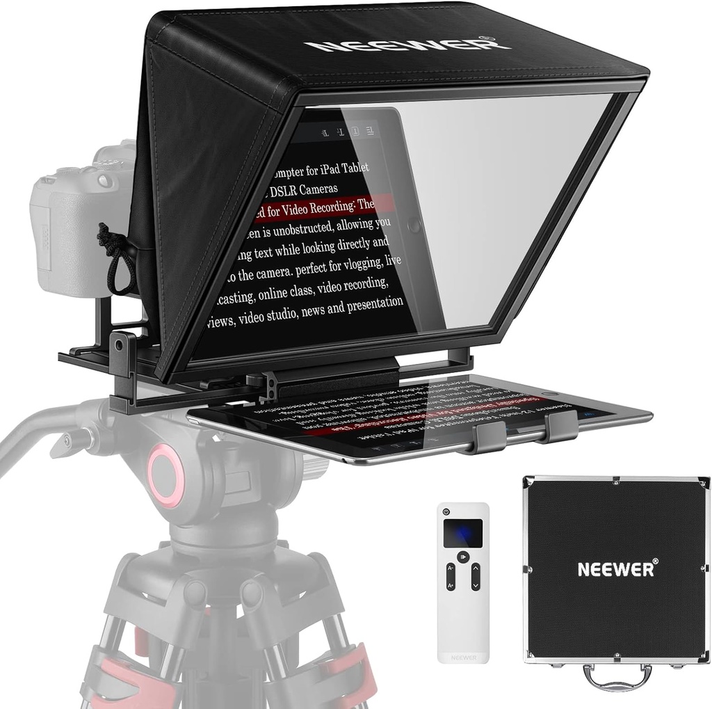 NEEWER Teleprompter X14 with RT-110 Remote & APP Control (Bluetooth Connection via NEEWER