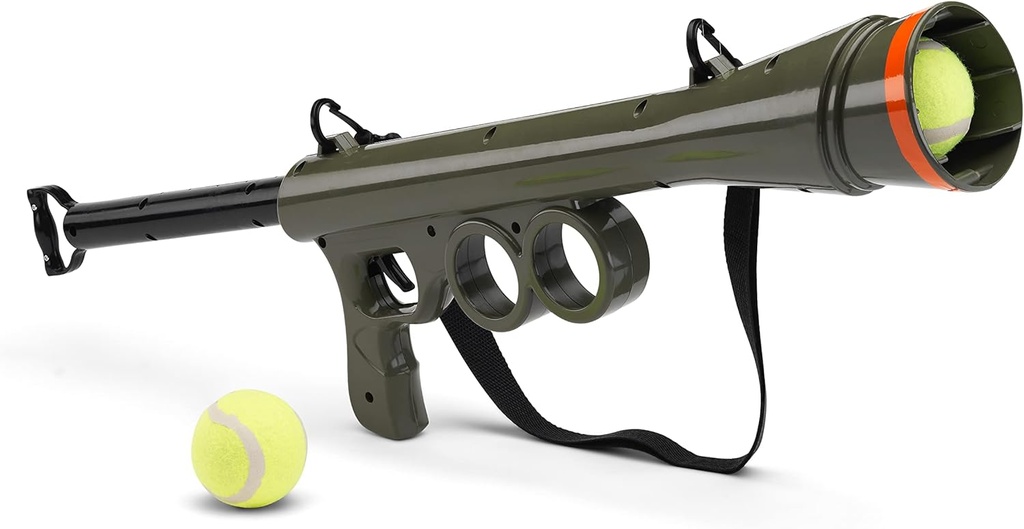 #winning Dog Ball Launcher Pet Toy Shooting Bazooka & 2 K9 Friendly Tennis Balls