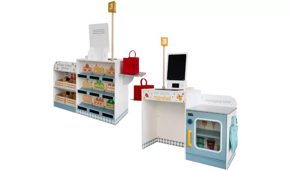 CV Wooden Supermarket Self Check OUT