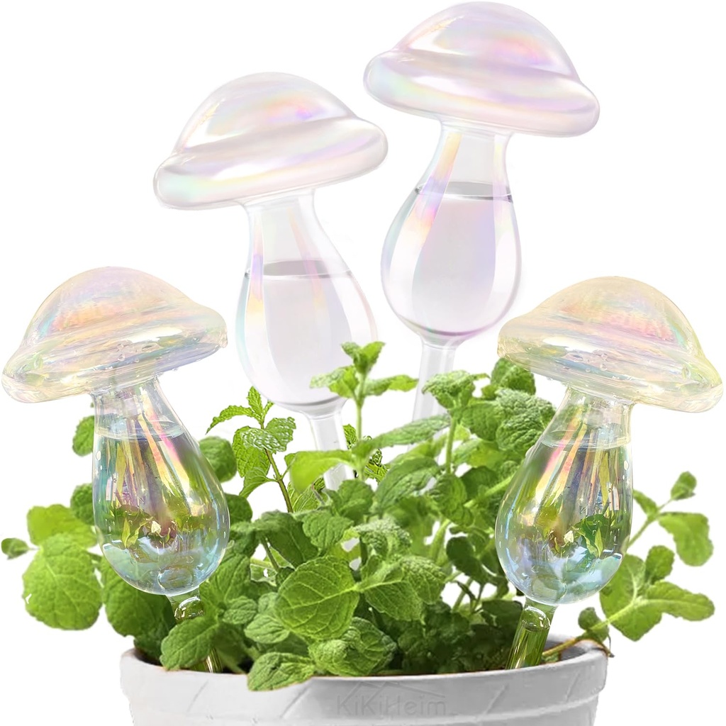 KiKiHeim Plant Watering Globes, Rainbow Self Watering Globes, Automatic Plant Waterer Devic
