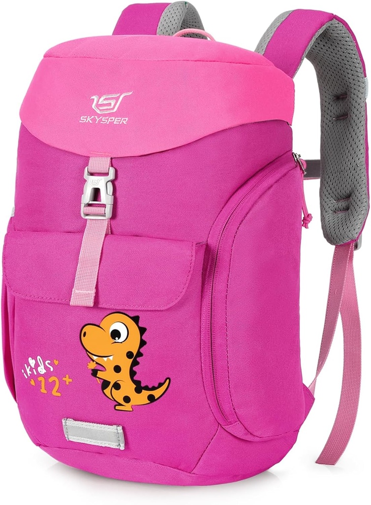 SKYSPER Kids Backpack for Boys Girls Lightweight Dinosaur Daypack 12L Small Travel Rucksack