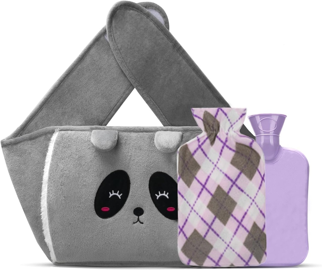 Yungden Hot Water Bottle with Waist Cover, 120cm Cute Animal Wrap Around Warm Water Bottle (copy)