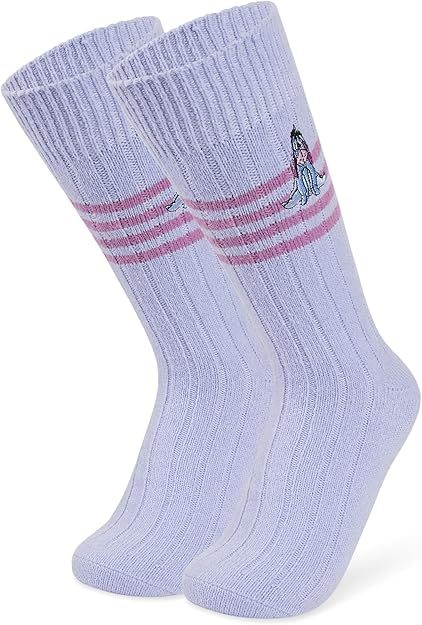 Disney Slipper Socks for Women & Teens UK Size 2.5-7.5, Warm Non Slip Casual Grip Socks, So