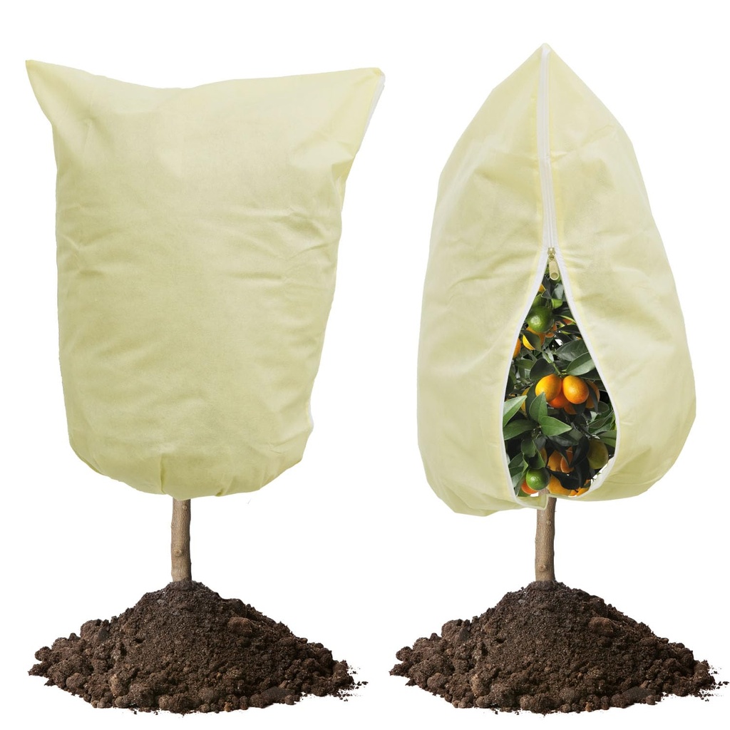 Plant Fleece Frost Protection Bags, 2 Pack Thicker 80gsm 120cm x 180cm Garden Fleece Bags