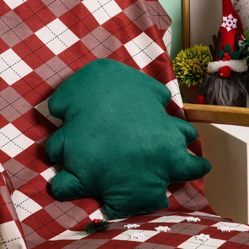 CESTAME 3 Pcs Christmas Tree Throw Pillow Assorted Color Christmas Throw Pillows Soft Tree