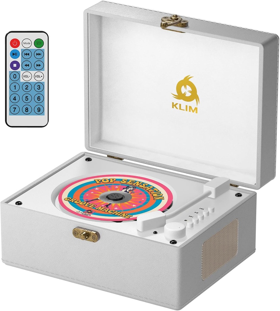 KLIM RETRO CD PLAYER Ã”Ã‡Ã´ Vintage Style CD Player with Speakers, Bluetooth Receiver, AUX,