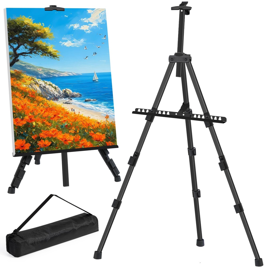 VAIIGO Easel Stand for Wedding Sign Poster - Display Metal Easel Folding Portable - Adjusta