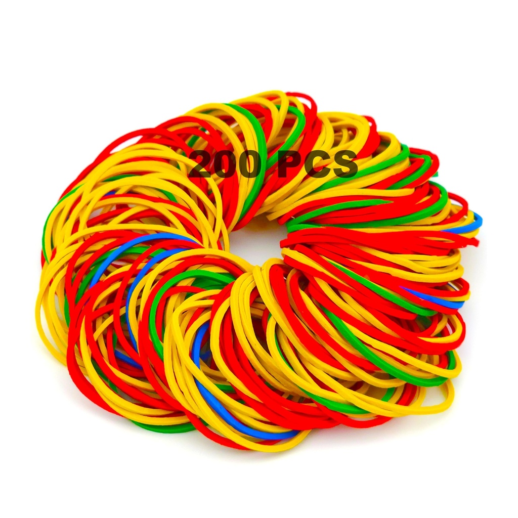 200Pcs Sturdy & Colorful Elastic Bands - High-Temperature Resistant Rubber Bands, Perfect