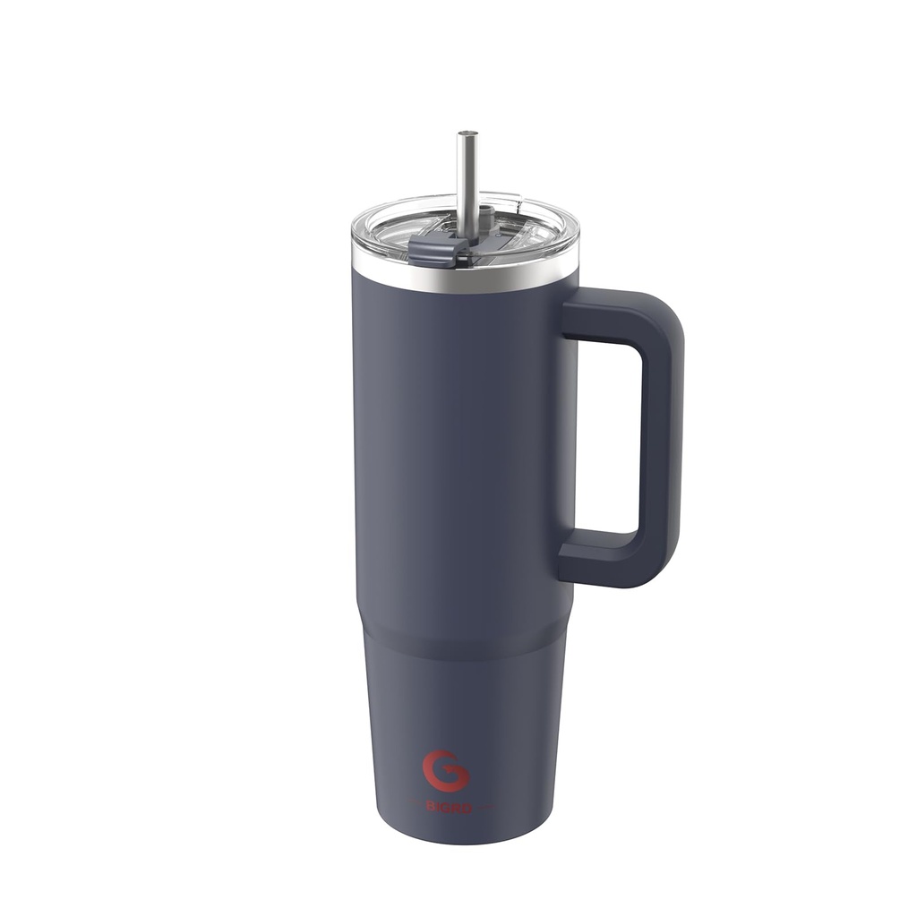 BIGRD Leak Proof Coffee Cup Travel Mug with Handle and Straw 890ml,Vacuum Insulation Stainle