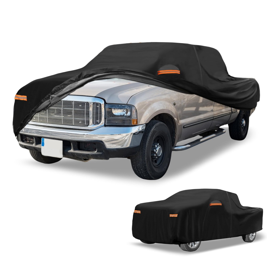 Partuto Universal Car Cover Waterproof All Weather Aluminum Film, Full Exterior Cover, Fits