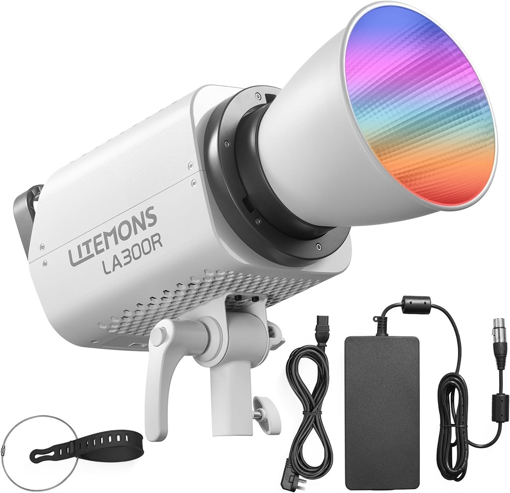 Godox LITEMONS LA300R RGB COB Video Light Bowen Mount 1800K to 10000K CCT with GM Adjustment