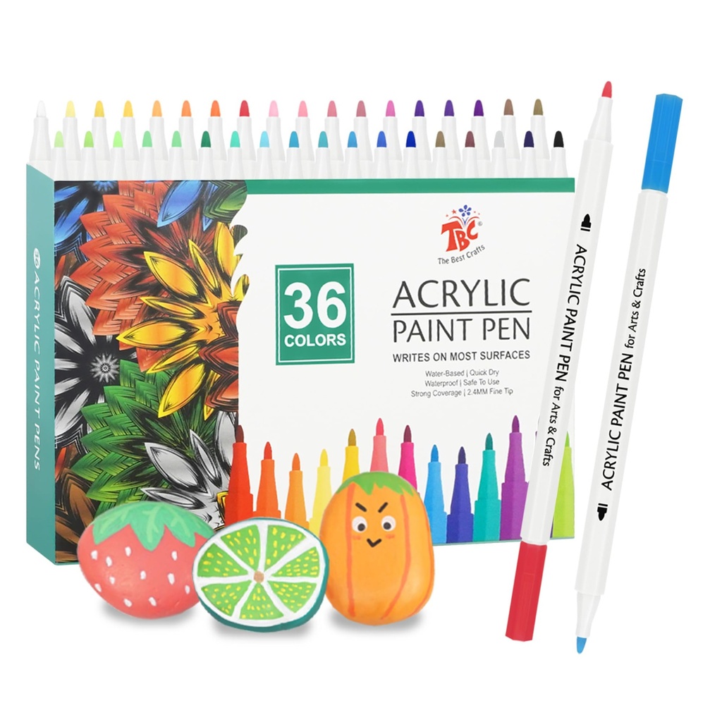 TBC The Best Crafts Acrylic Paint Pen -36 Color waterproof, non-toxic