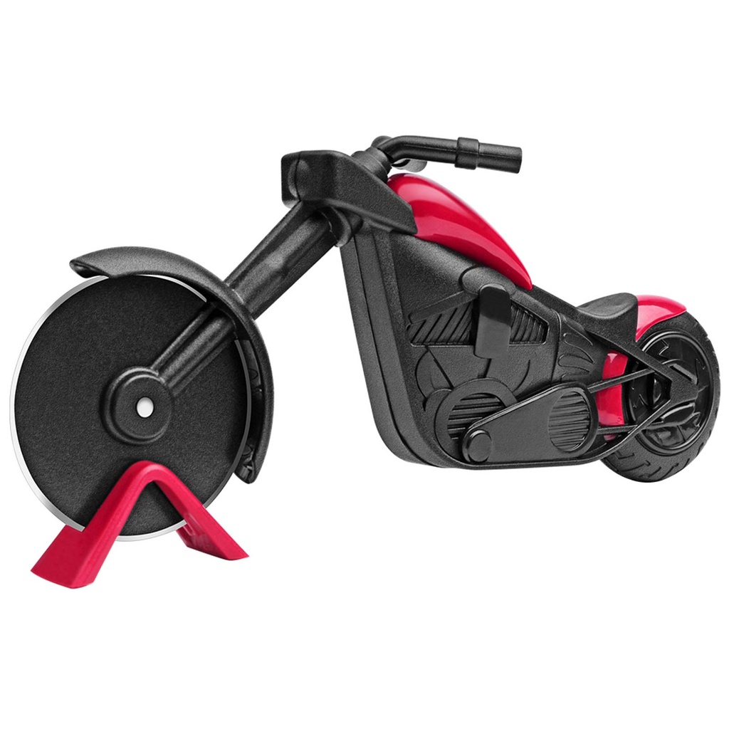 KUONIIY Motorbike Pizza Cutter: The Pizza Wheel, Made of Stainless Steel and Plastic, Beau