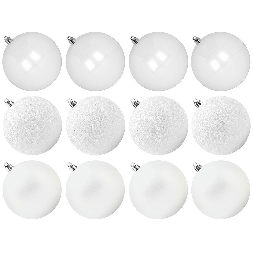Benjia Extra Large Christmas Baubles, Giant Big Huge Xmas Shatterproof Plastic Ball Ornamen