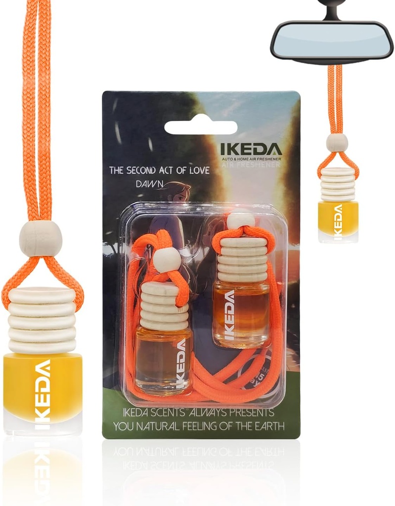 Ikeda scents Car Air Fresheners | Automotive Hanging Pendant | Auto Perfume Diffuser 