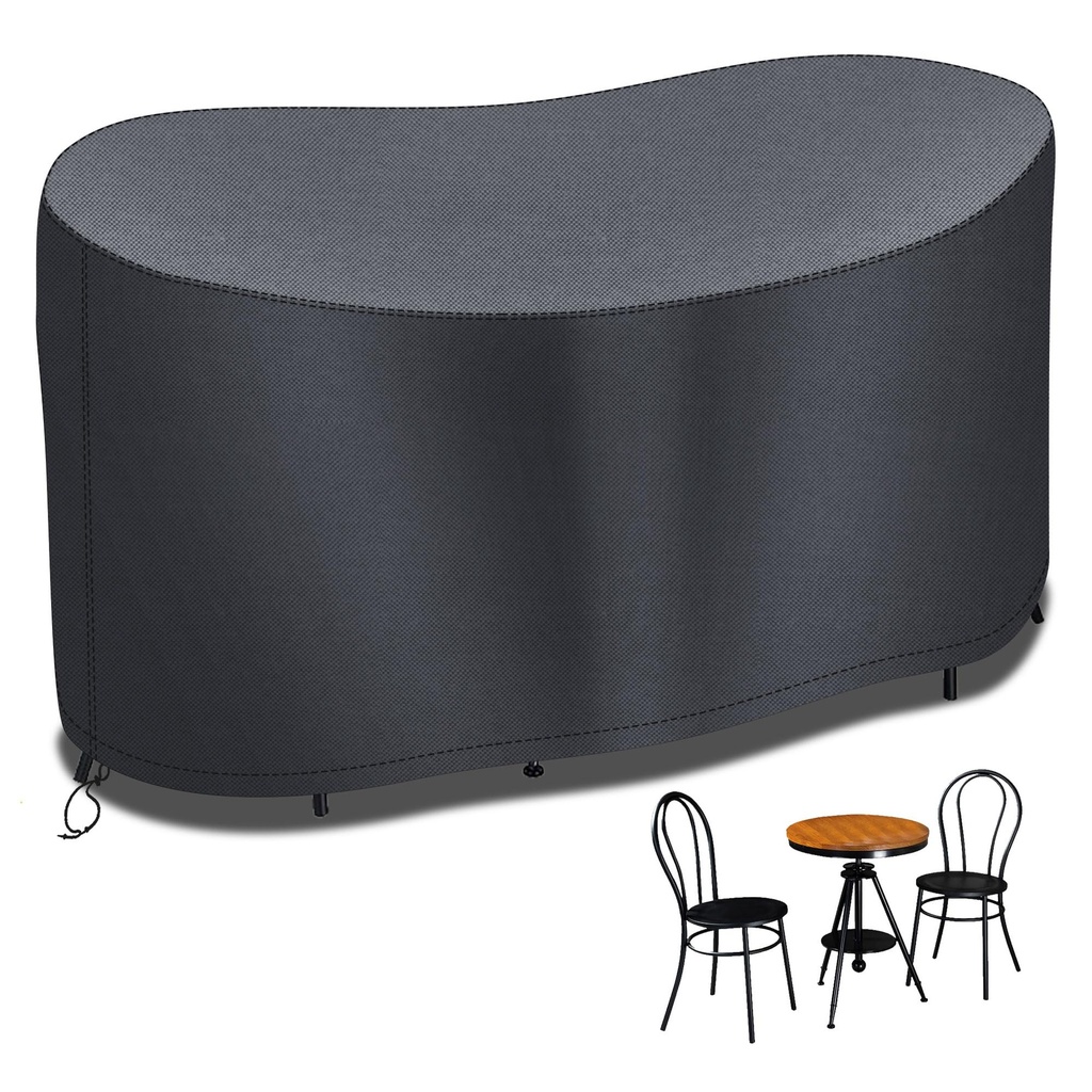 RICHIE Small Bistro Set Cover, 146 * 70 * 80cm Waterproof Outdoor Garden Patio Furniture SeT