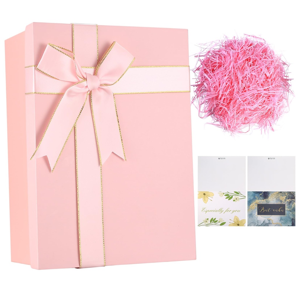 Bnnrjia Jewellery Display Gift Boxes, Cardboard Gifts Packaging Box with Ribbon Bowknot