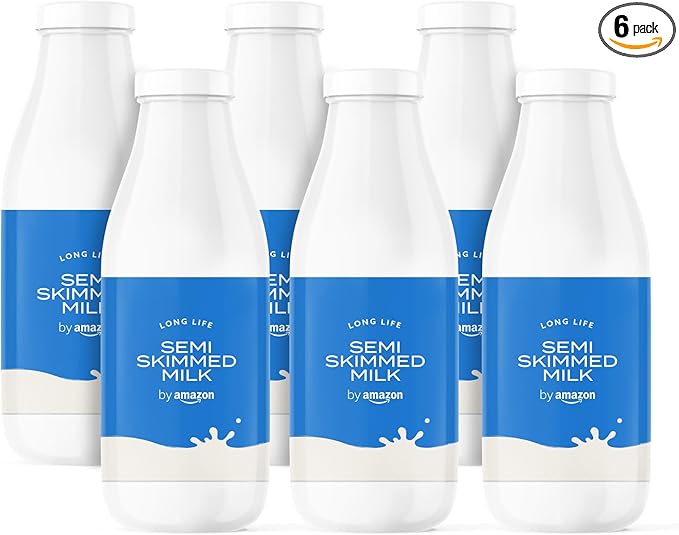 by Amazon Semi Skimmed Milk, 6x1L