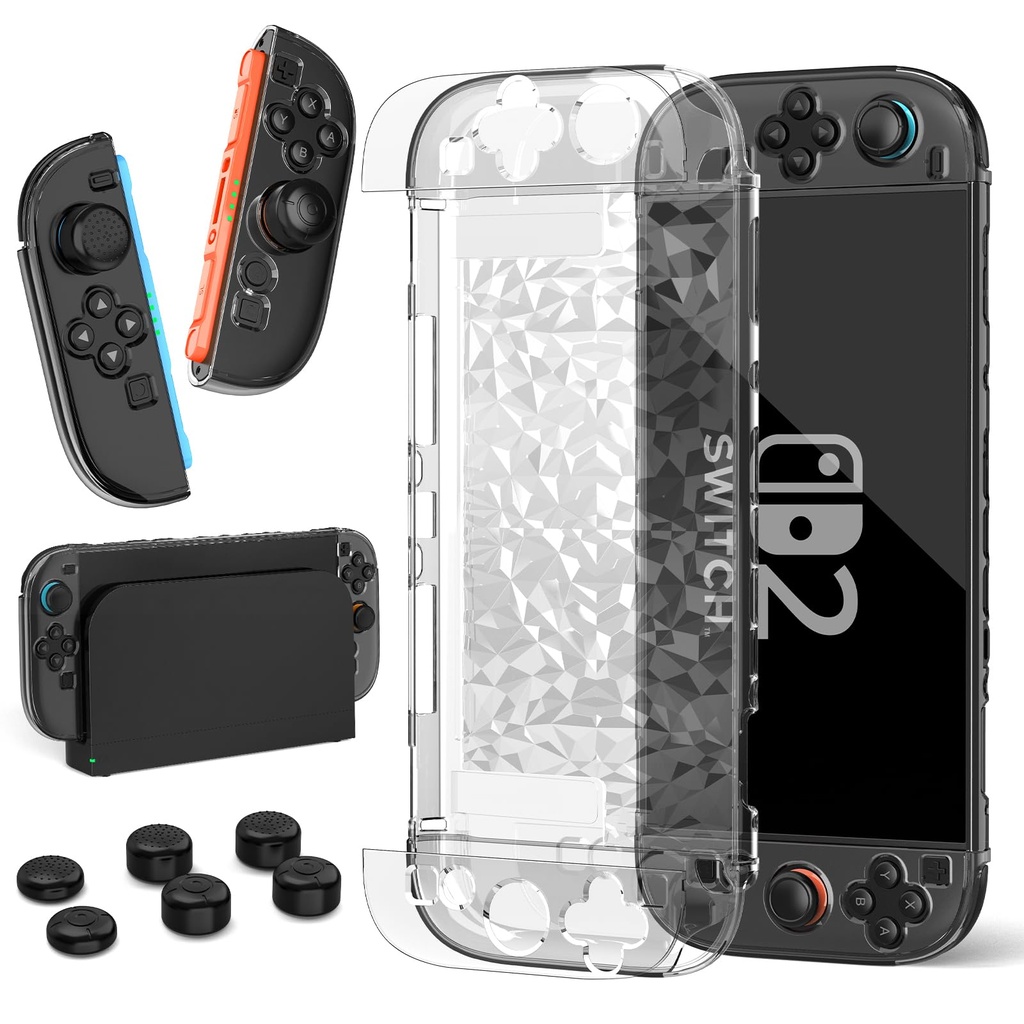 Switch 2 Cover Compatible with Nintendo Switch 2 Dockable PC Protective Cover,Protective Case