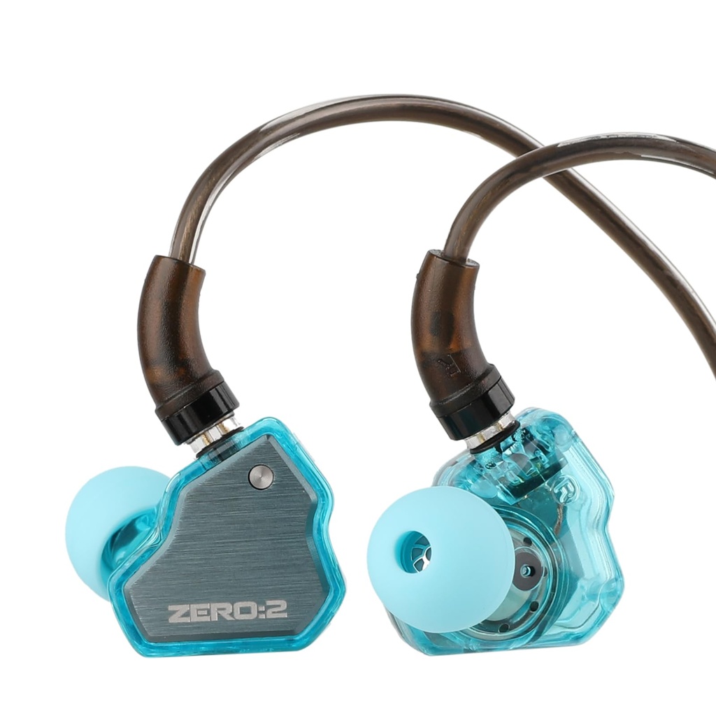 Linsoul 7Hz x Crinacle Zero:2 in Ear Monitor, Updated 10mm Dynamic Driver IEM, Wired Earbud