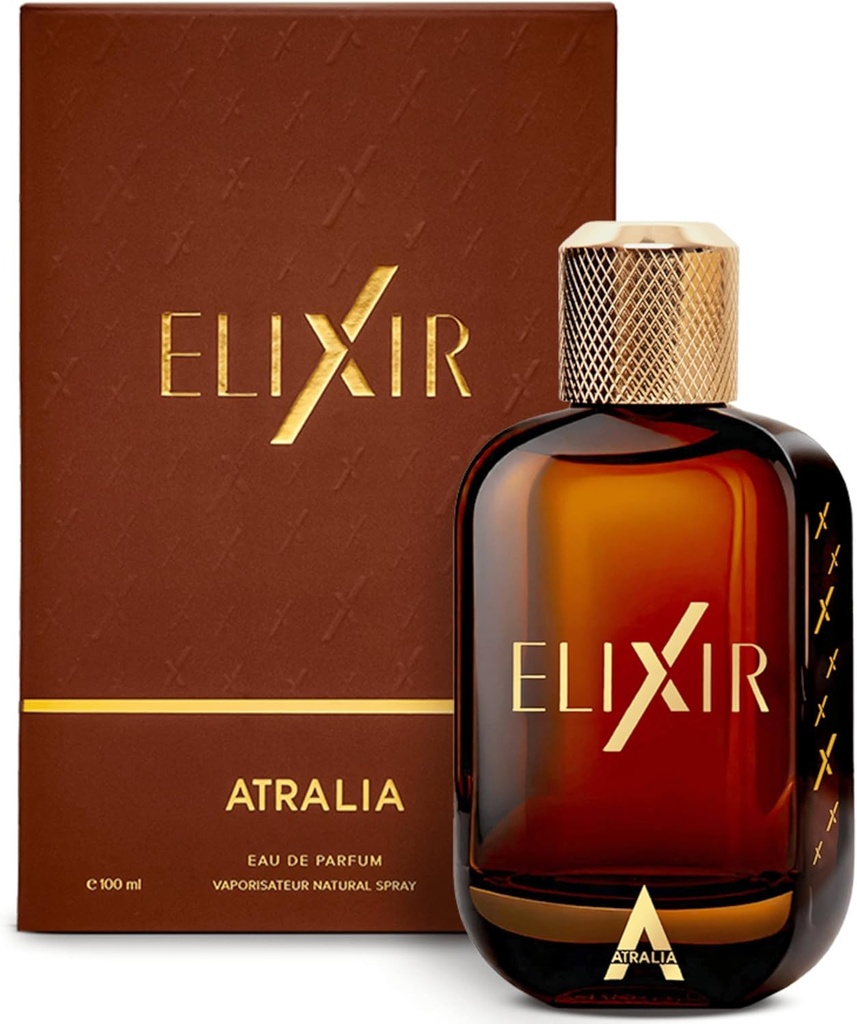 Elixir Eau de Parfum 100ML, Fresh Amber Woody Perfume for Men, Long Lasting Fragrance