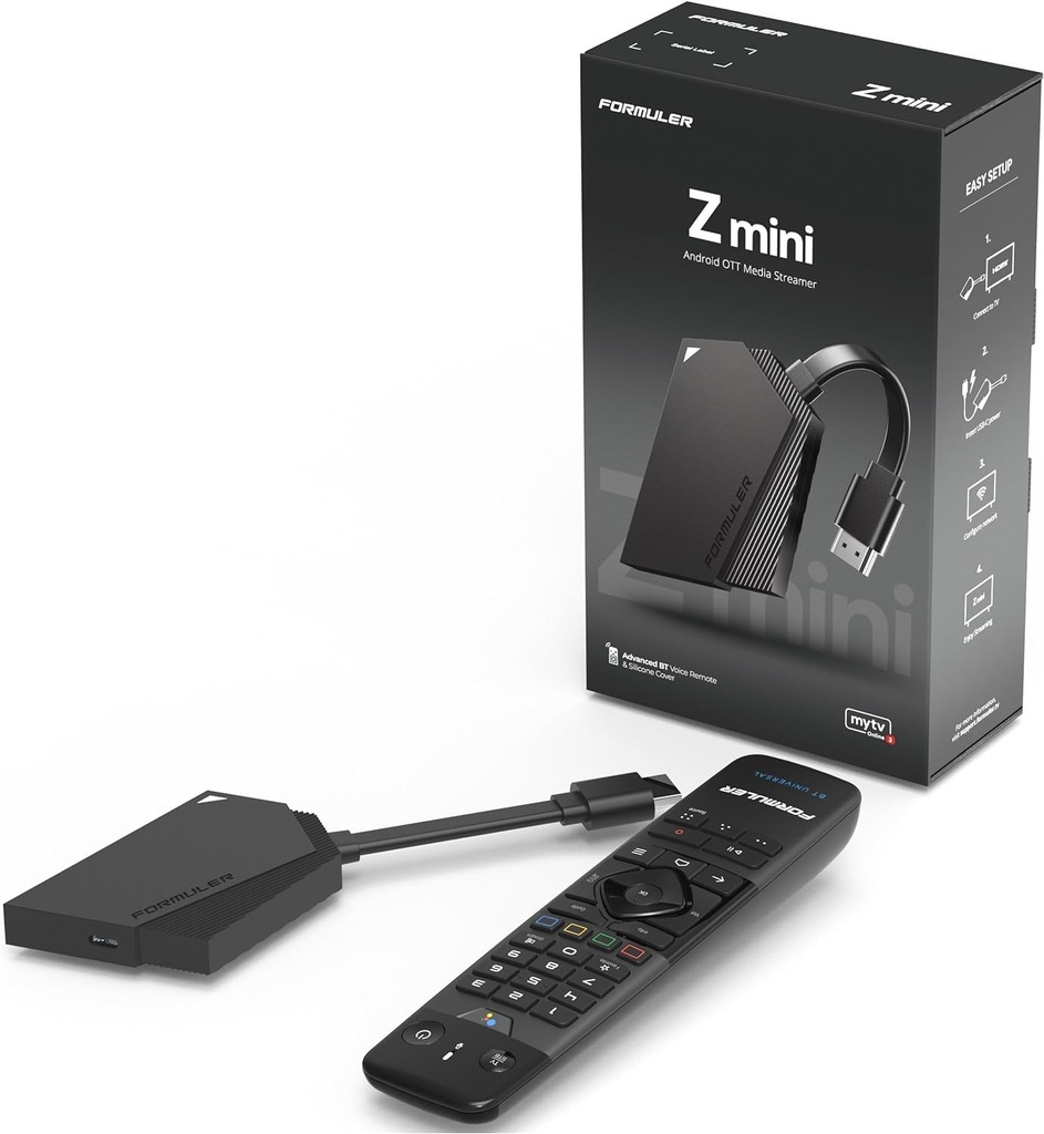 Formuler Z Mini Includes GTV-BT1 Bluetooth Remote Control 4K Android 12 Mytvonline3 Officia