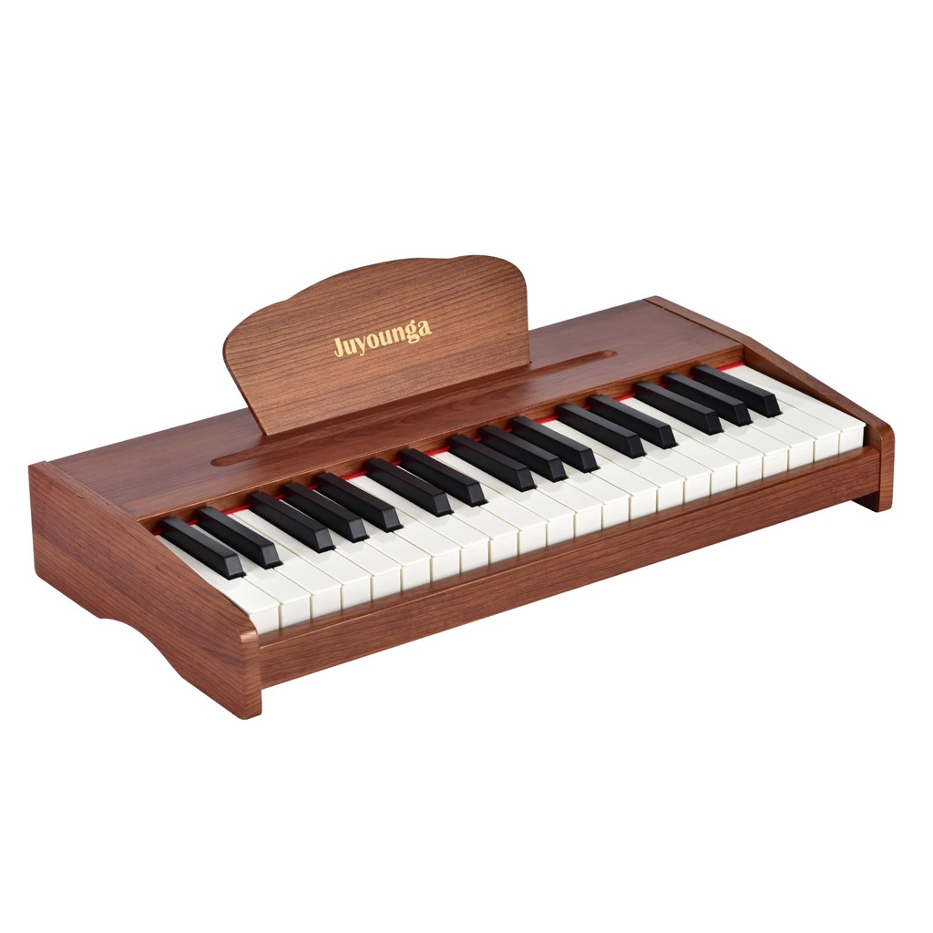 Kids Piano Keyboard, Wooden 37 Keys Digital Piano for Kids, Music Educational Instrument To