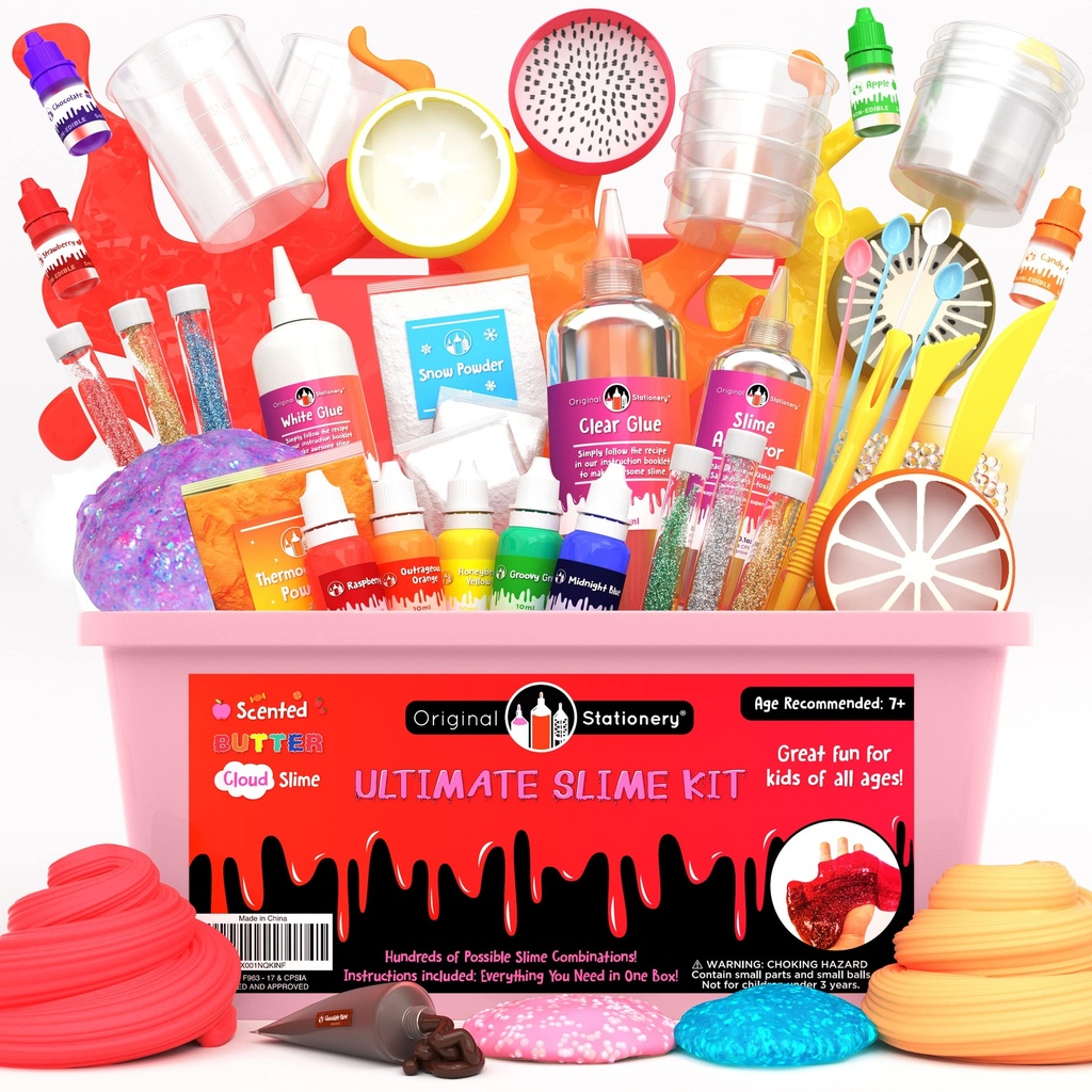 Original Stationery Ultimate Slime Kit, Awesome Pink Slime Kit to Make Fishbowl Slime, Cloud Slime