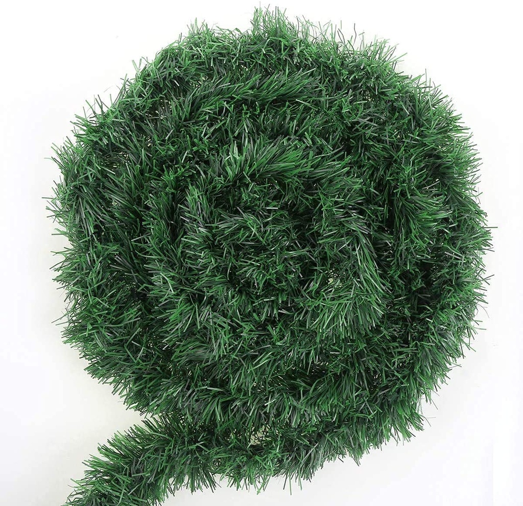 LOKIPA Christmas Green Garland Decorations ,50Feet/15.5 M Home Garden Artificial Greenery 