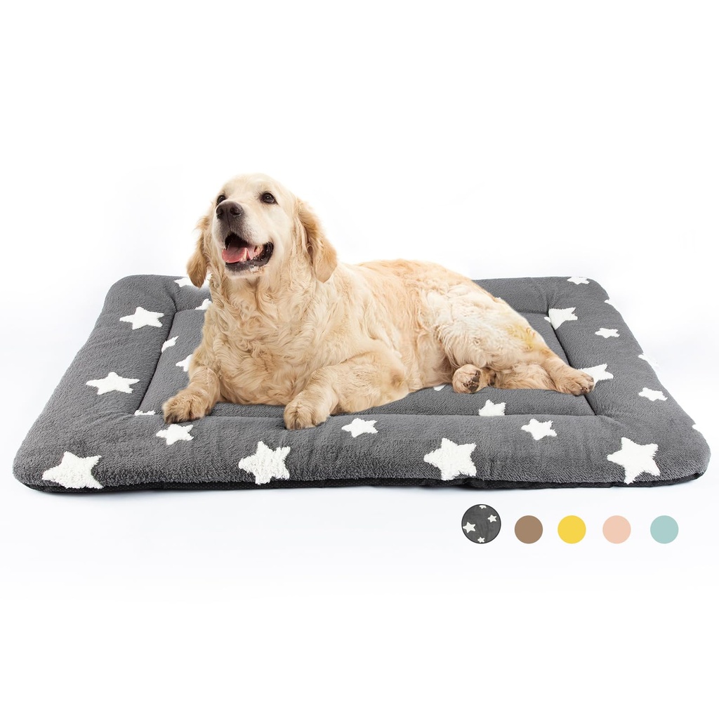 MORA PETS Large Dog Bed Mattress 106 x 68cm Soft Dog Crate Bed Mat Pad Washable Pet Cushion